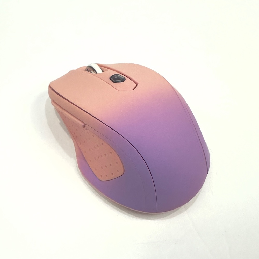New 2.4G Wireless Portable Mouse w/ USB Receiver Ombre Pink to Purple D-09